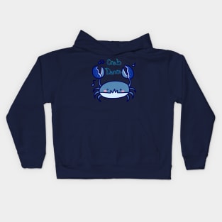 Blue Crab Dance Kids Hoodie